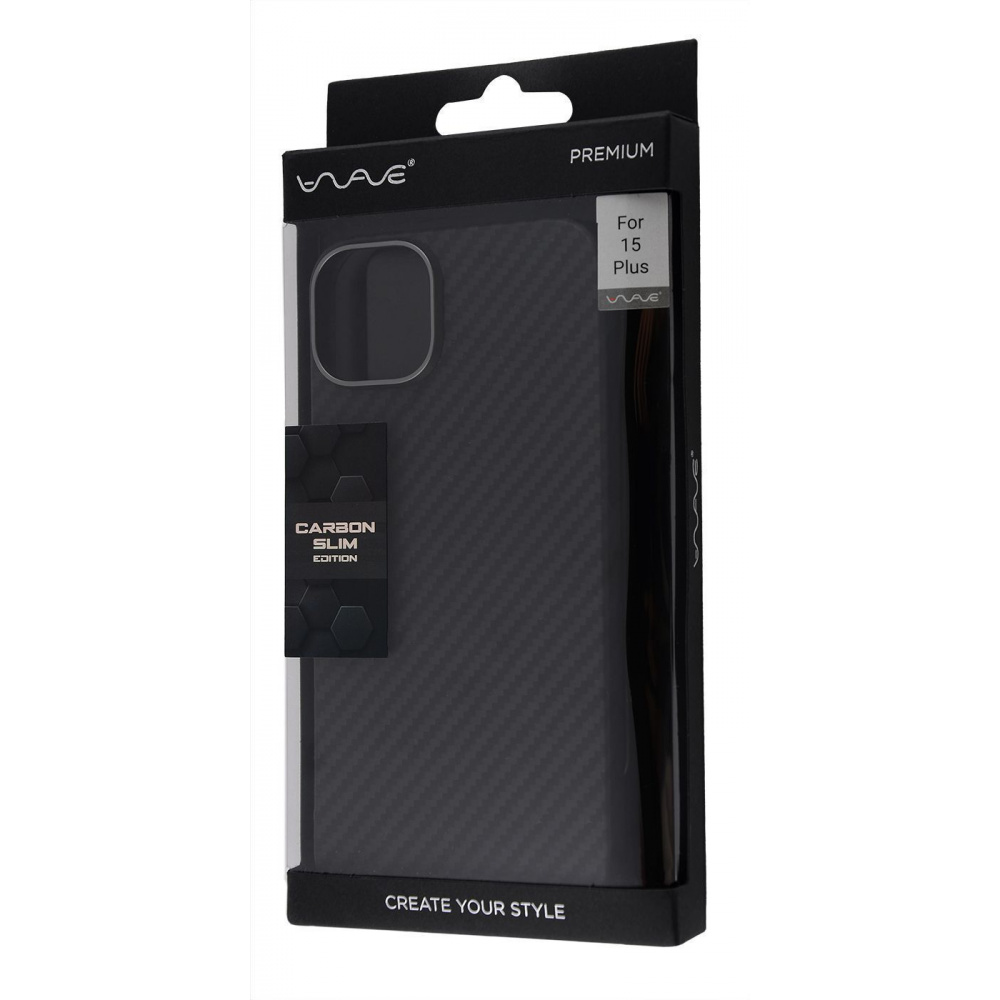 Чохол WAVE Premium Carbon Slim with Magnetic Ring iPhone 15 Plus — Придбати в Україні