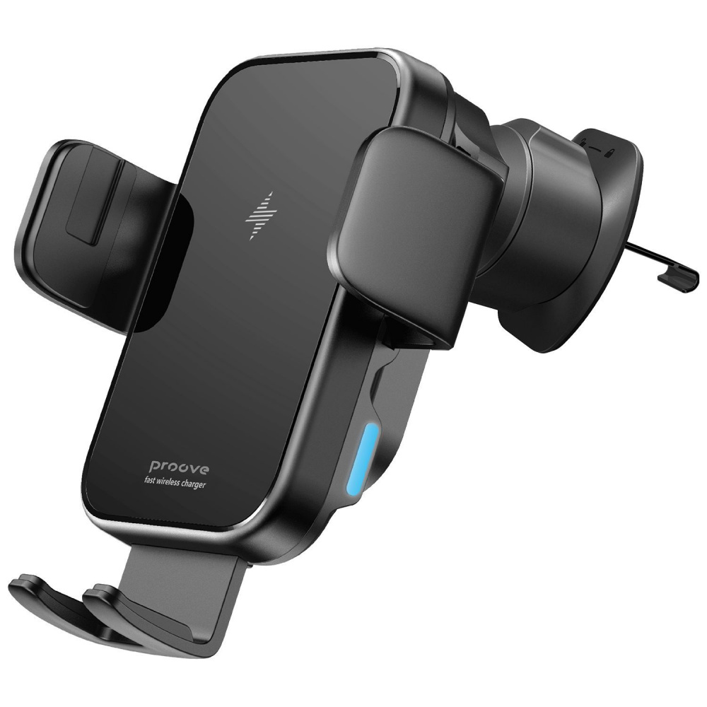 Автомобільний тримач з Бездротовим ЗП Proove Triple Clamp 15W — Придбати в Україні