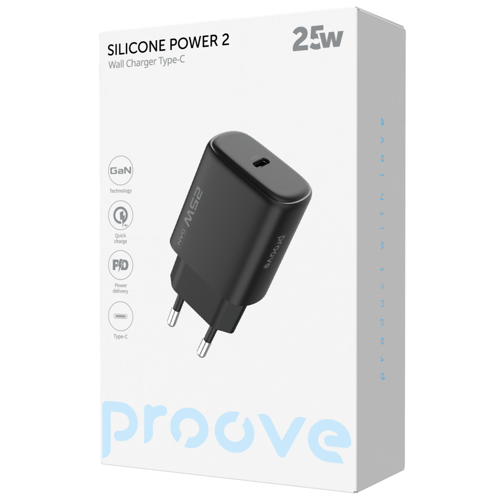 МЗП Proove Silicone Power 2 25W (Type-C) — Придбати в Україні - фото 1