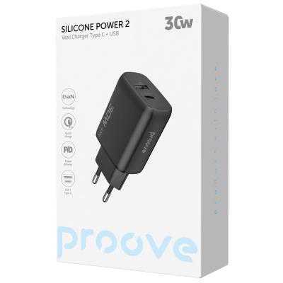 Купить СЗУ Proove Silicone Power 2 30W (Type-C + USB) 64368 - Ncase