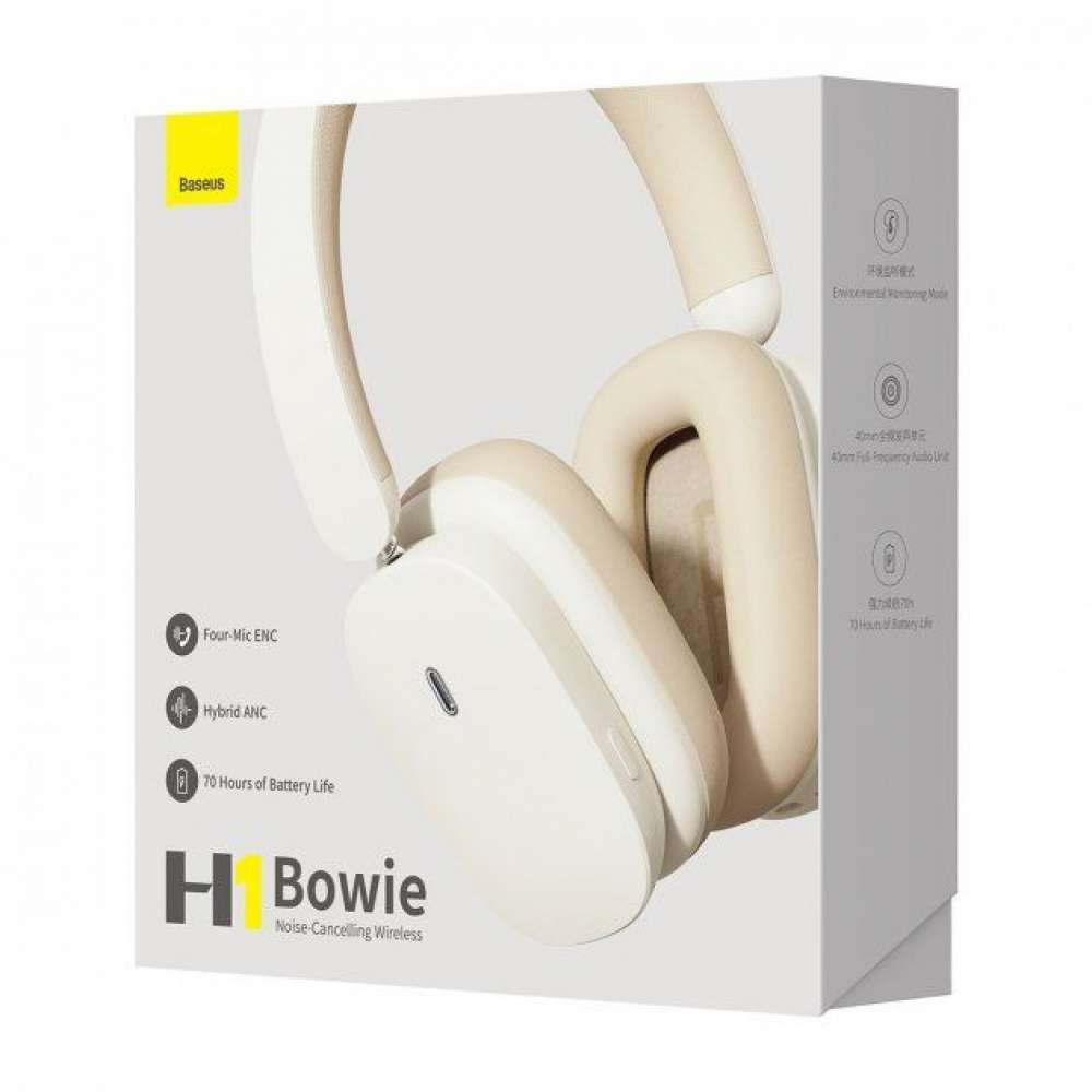 Бездротові навушники Baseus Bowie H1 з шумопоглинанням — Придбати в Україні