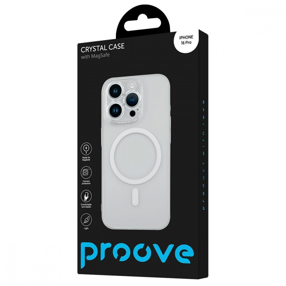 Чехол Proove Crystal Case with Magnetic Ring iPhone 16 Pro - фото 1