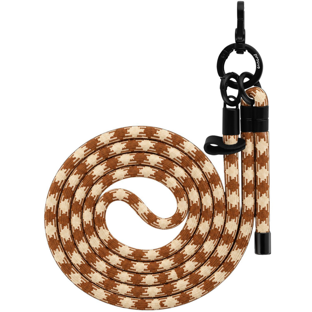 Proove Twist Check Cross-Body Strap beige/brown (71447) Бежевий/коричневий на малюнкі №1
