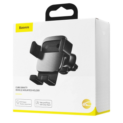 Автомобільний тримач Baseus Cube Gravity Vehicle Mounted — Придбати в Україні