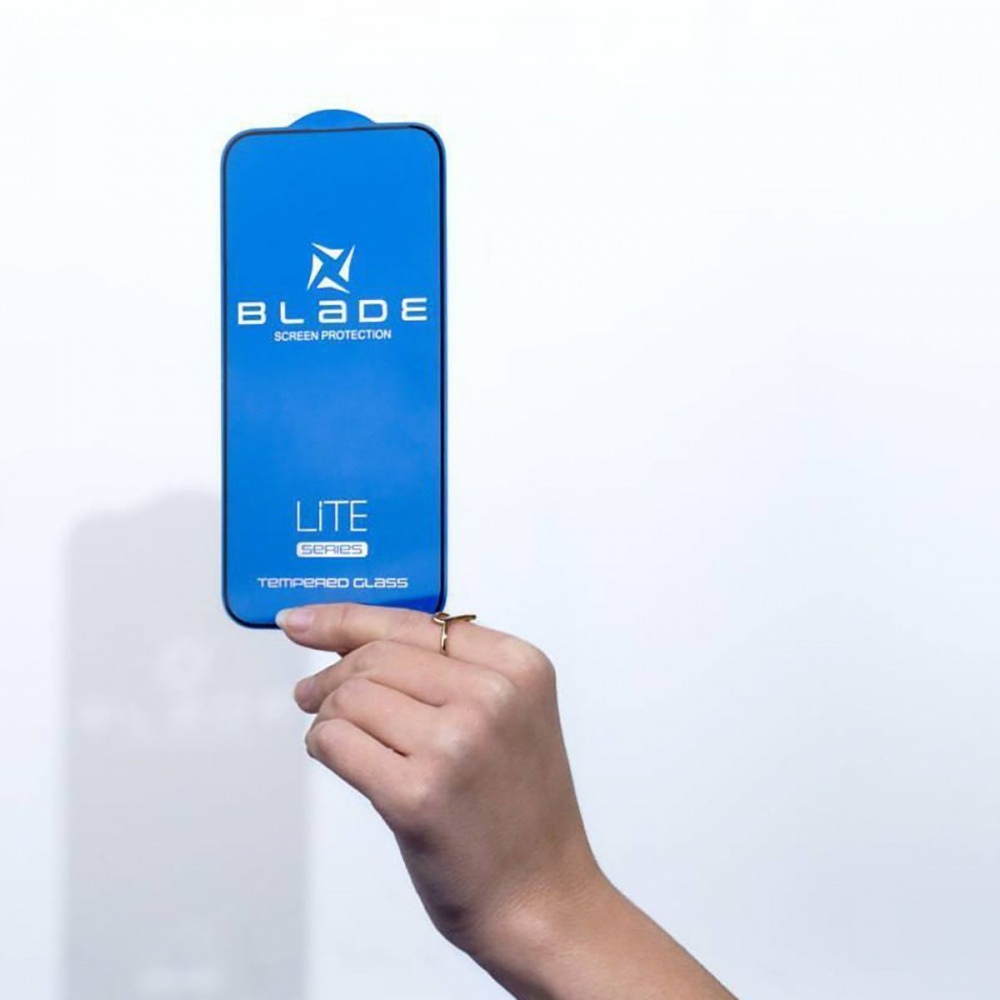 Захисне скло BLADE LITE Series Full Glue iPhone 14 Pro Max/15 Plus/16 Plus без упаковки — Придбати в Україні - фото 1