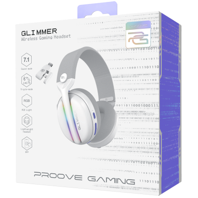 Купить Беспроводная игровая гарнитура Proove Gaming Glimmer (APP) 64225 - Ncase