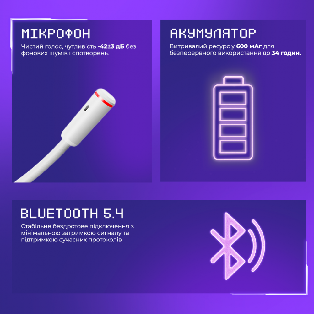 Беспроводная игровая гарнитура Proove Gaming Bliss (APP) - фото 3