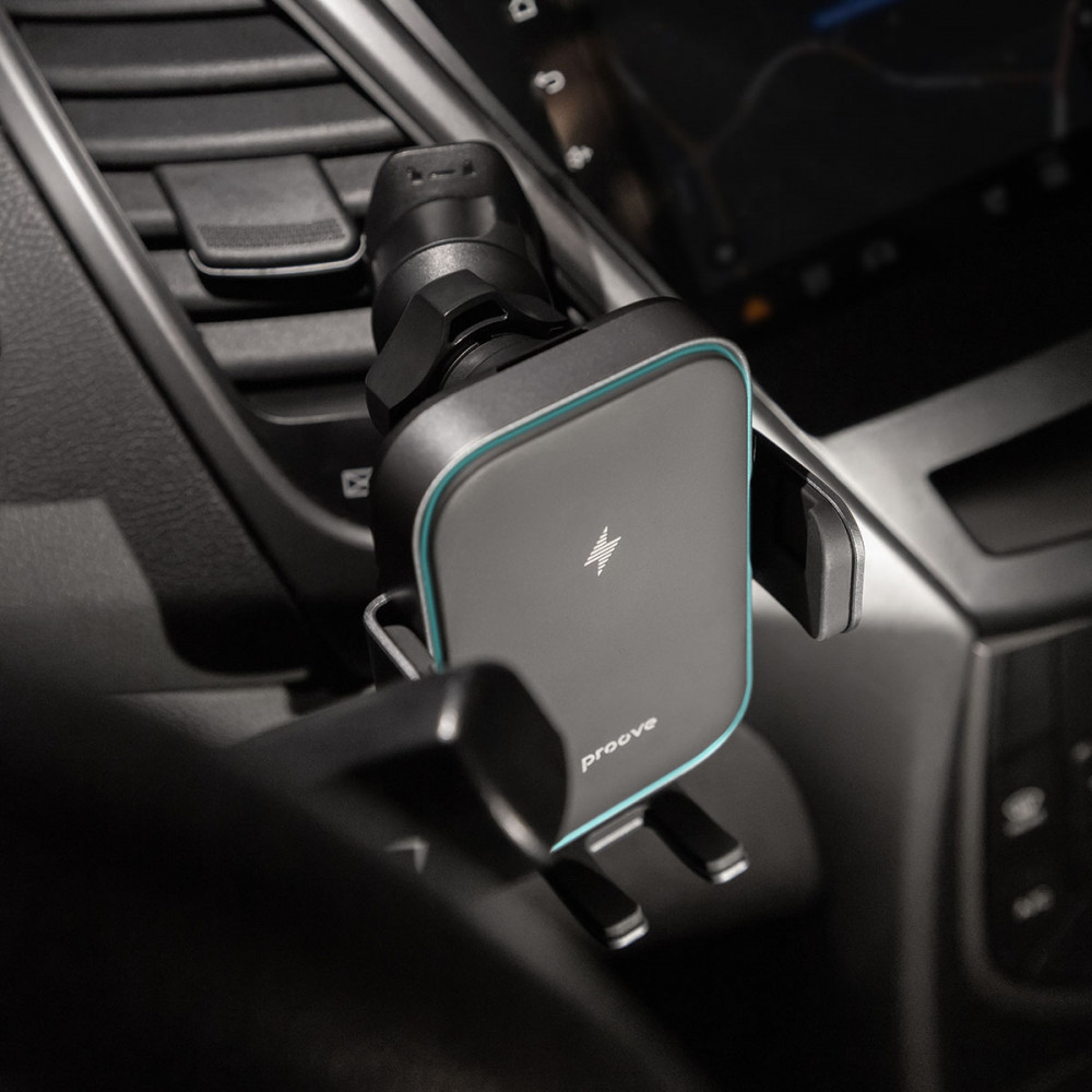 Автомобільний тримач з Бездротовим ЗП Proove Triple Clamp 15W — Придбати в Україні - фото 3