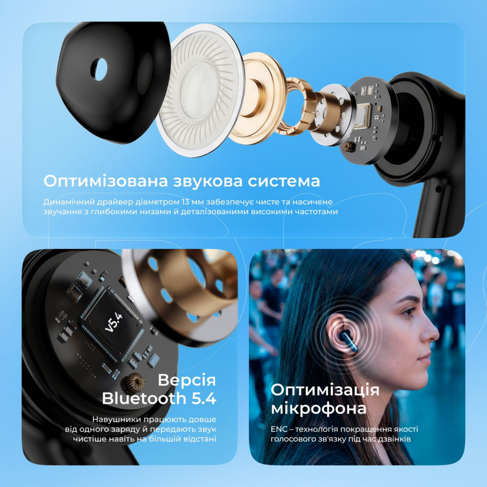 Бездротові навушники Proove Intro TWS (APP) — Придбати в Україні - фото 9