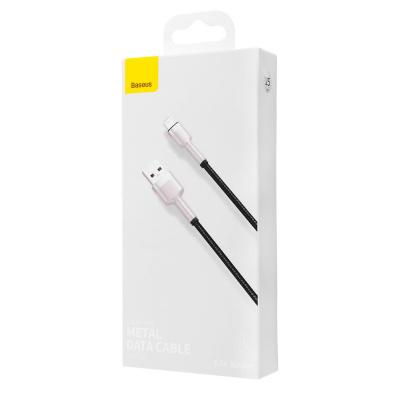 Купить Кабель Baseus Cafule Metal Lightning 2.4A (0.25m) 33077 - Ncase