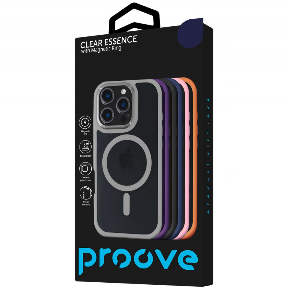 Чохол Proove Clear Essence Case with Magnetic Ring iPhone 12/12 Pro — Придбати в Україні - фото 1