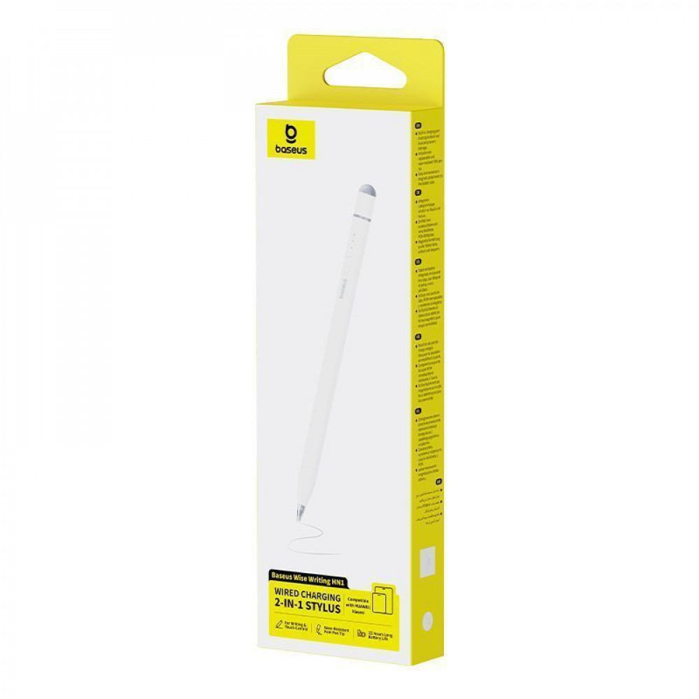 Стилус Baseus Wise Writing HN1 Universal Version white (B0004F01) Білий на малюнкі №2