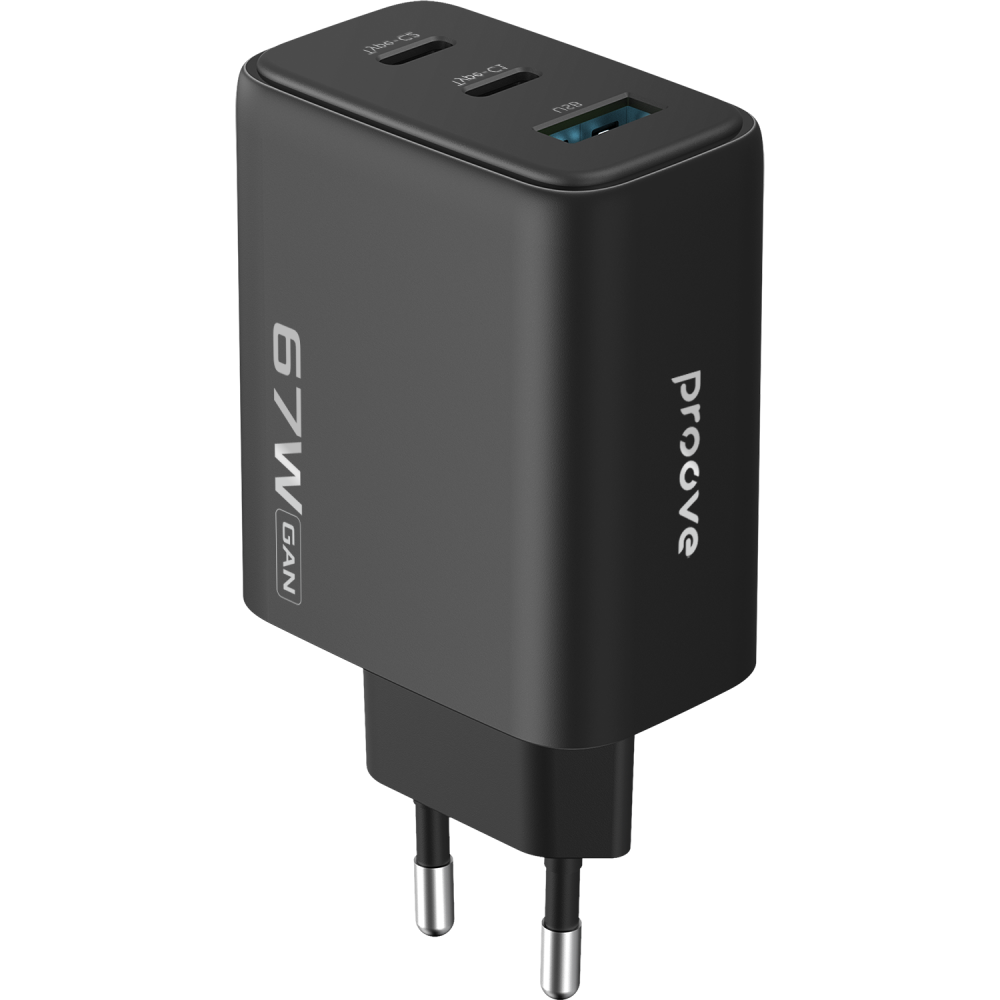 СЗУ Proove Silicone Power 2 67W (2*Type-C+USB) - фото 12