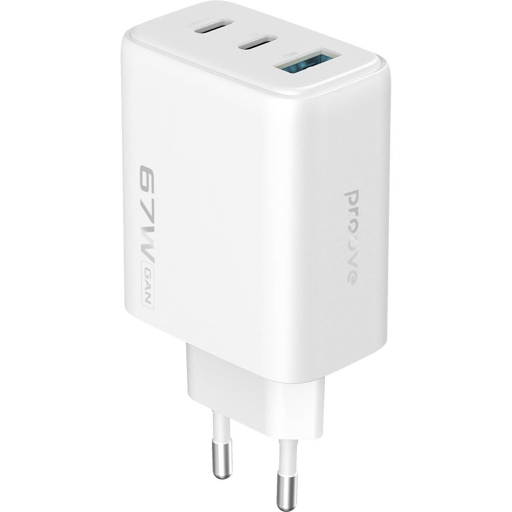 СЗУ Proove Silicone Power 2 67W (2*Type-C+USB) - фото 11