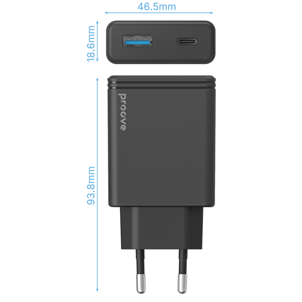 СЗУ Proove Slender 65W (Type-C + USB) - фото 5