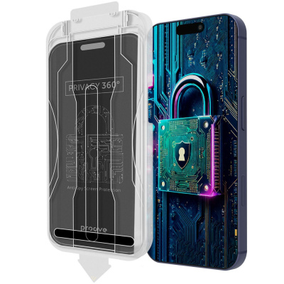 Захисне скло Proove Privacy 360 Installation Box iPhone 15 Pro Max black