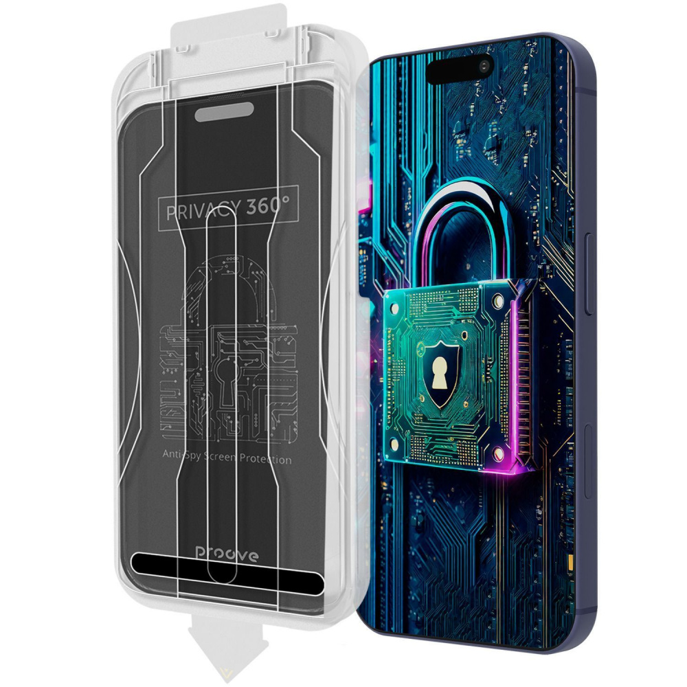 Захисне скло Proove Privacy 360 Installation Box iPhone 15 Pro Max — Придбати в Україні