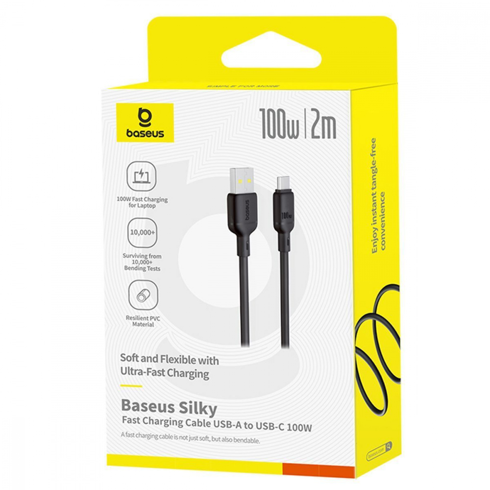 Cable Baseus Silky Series Type-C 100W (2m) - фото 1