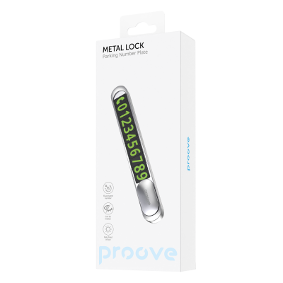Паркувальна Карта Proove Parking Number Plate Metal Lock — Придбати в Україні
