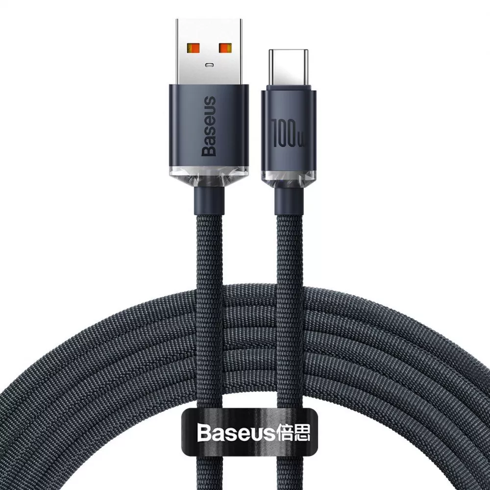 Кабель Baseus Crystal Shine Series Fast Charging Type-C 100W (2m) - фото 4