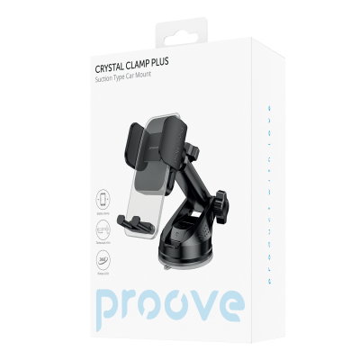 Купить Автодержатель Proove Crystal Clamp Plus Suction Type Car Mount 55549 - Ncase