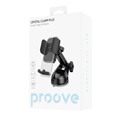 Автомобільний тримач Proove Crystal Clamp Plus Suction Type Car Mount — Придбати в Україні
