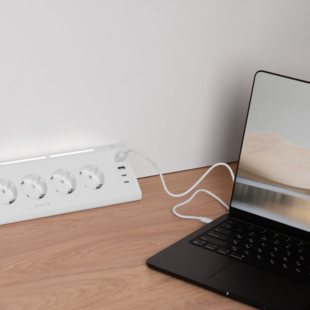 Мережевий фільтр Proove Prism Socket (5xAC + 2xType-C + 2xUSB) 1.6m — Придбати в Україні - фото 5