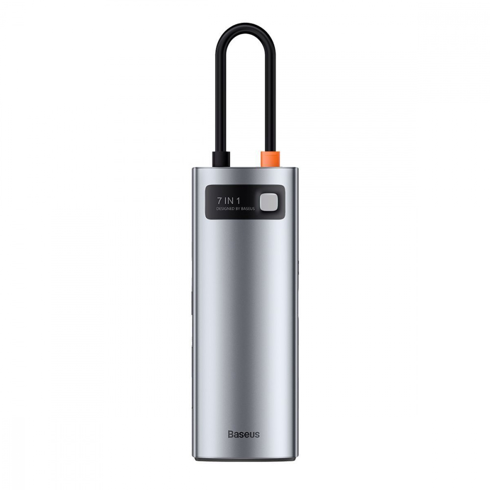 USB-Хаб Baseus Metal Gleam Series 7-in-1 (2xUSB3.0 + 4KHD + Type-C + Type-C PD+ TF + SD) — Придбати в Україні