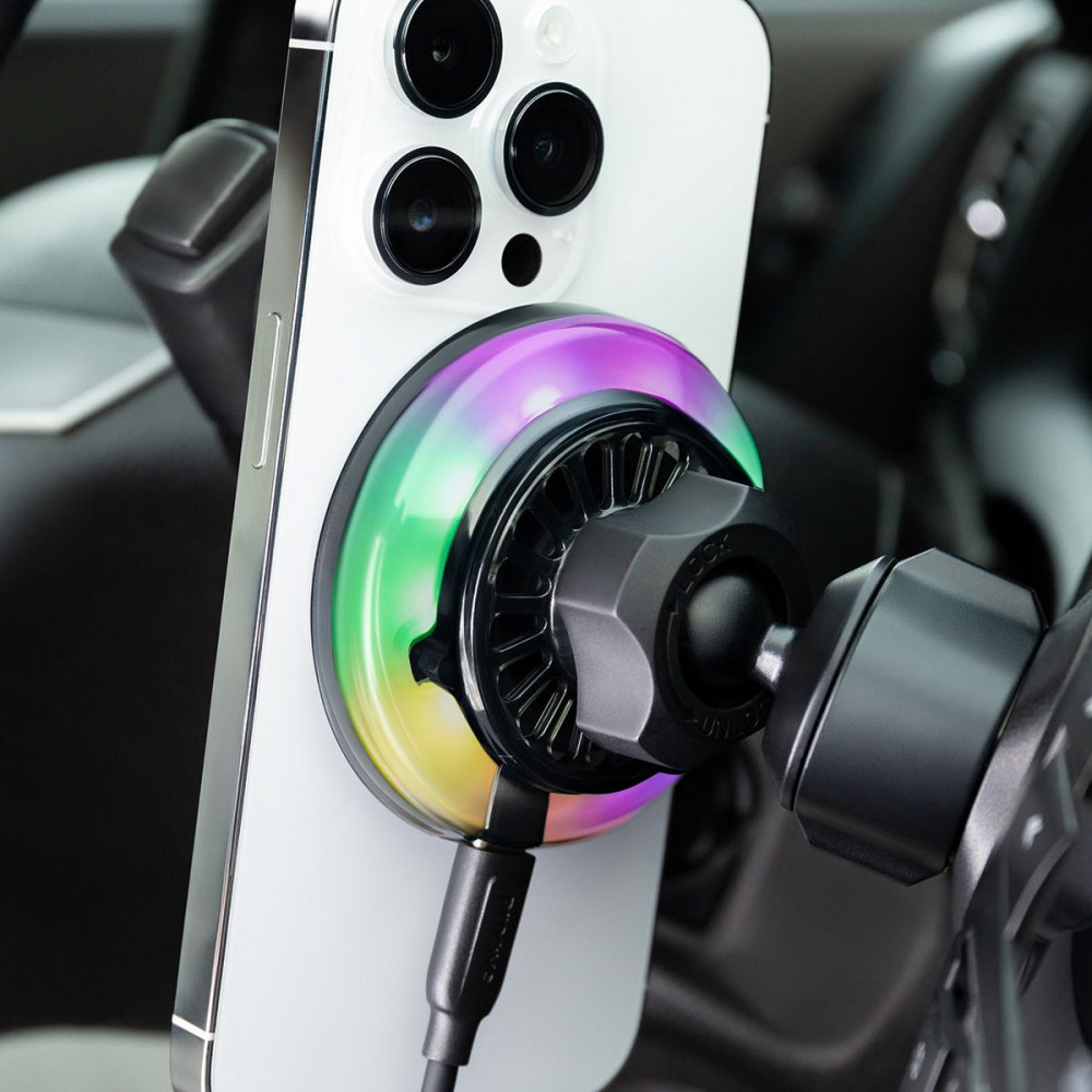 Автомобільний тримач з Бездротовим ЗП Proove Light Crystal Qi2.2 25W — Придбати в Україні - фото 10