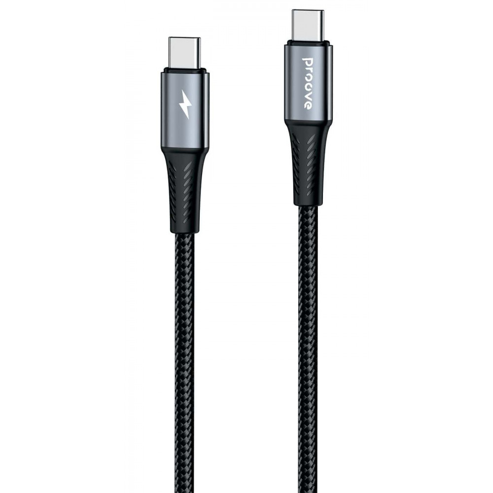 Кабель Proove WireX Pro Type-C to Type-C 100W (1.5m) black на малюнкі №1