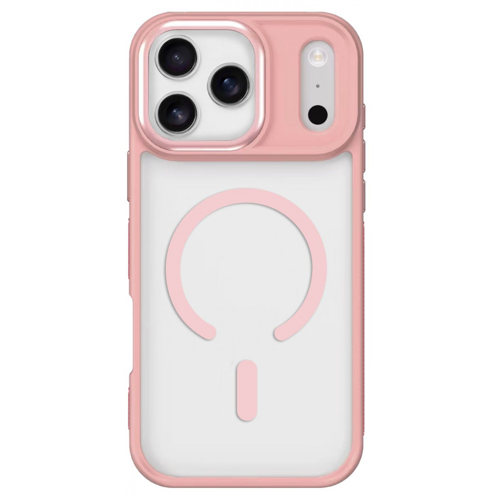 Чехол Proove Clear Essence Case with Magnetic Ring iPhone 17 Pro Max pink sand на картинке №1