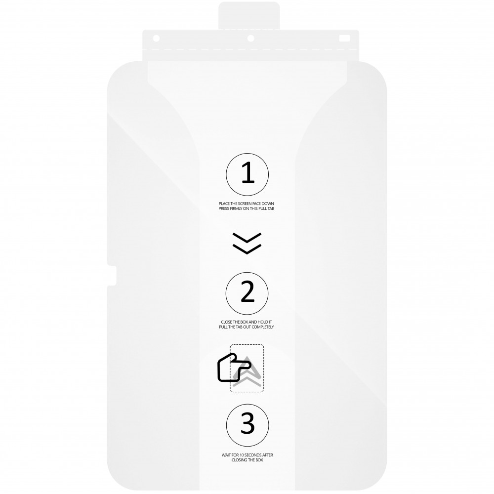 Защитное стекло Proove Achilles Installation Box for iPad mini 6/7 transparent на картинке №3