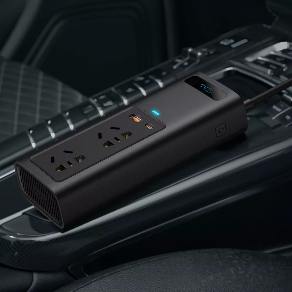 Автомобильний Інвертор Baseus In-car Inverter 150W (220V CN/EU) — Придбати в Україні - фото 4