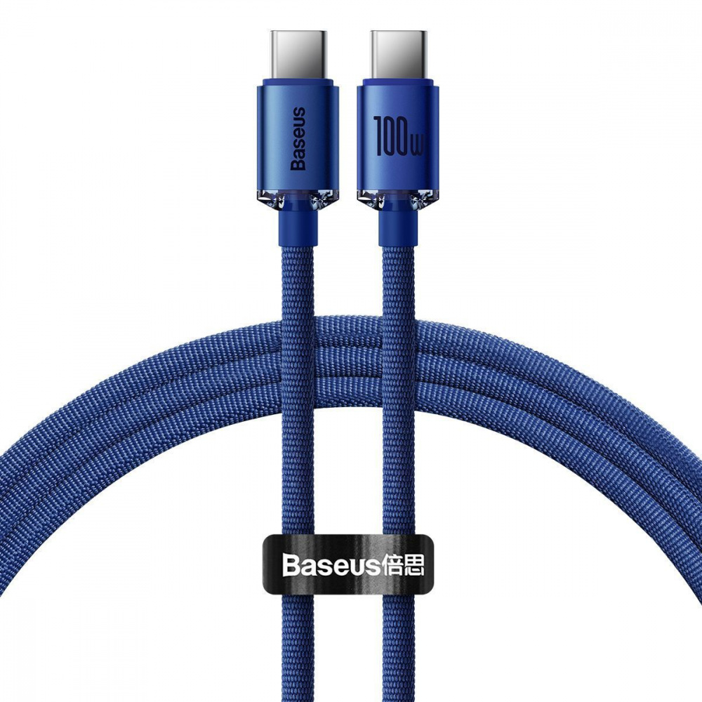 Кабель Baseus Crystal Shine Series Fast Charging Type-C to Type-C 100W (1.2m) - фото 6