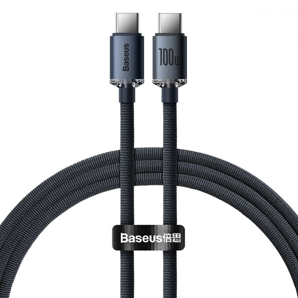 Кабель Baseus Crystal Shine Series Fast Charging Type-C to Type-C 100W (1.2m) - фото 7