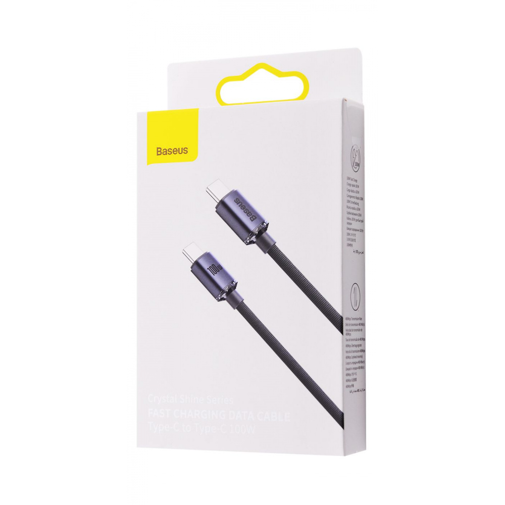 Кабель Baseus Crystal Shine Series Fast Charging Type-C to Type-C 100W (1.2m) - фото 1