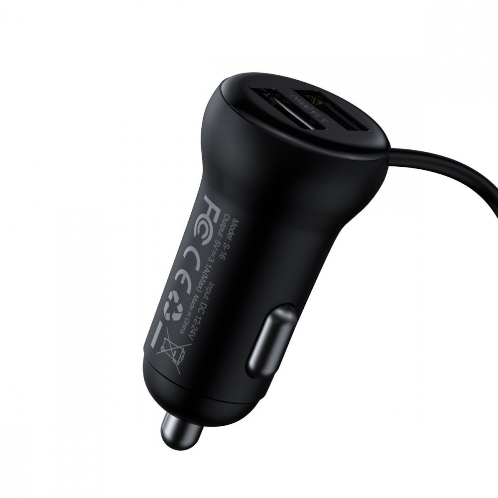 АЗП Baseus FM Launcher S-16 10W 2USB+AUX — Придбати в Україні - фото 9