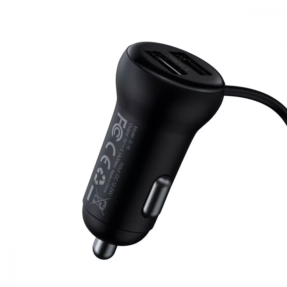 АЗП Baseus FM Launcher S-16 10W 2USB+AUX — Придбати в Україні - фото 9
