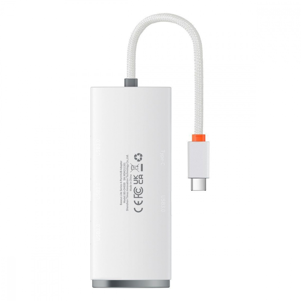 USB-Hub Baseus Lite Series 4-in-1  (Type-C to USB 3.0*4) (0.25m) - фото 4
