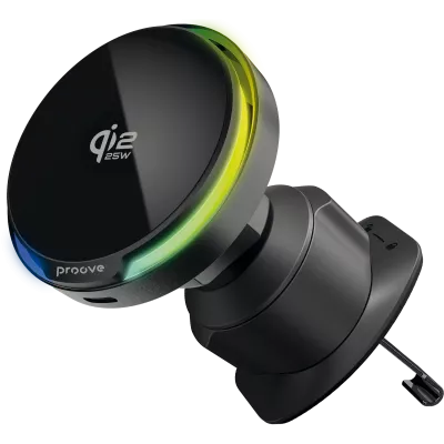 Автомобільний тримач з Бездротовим ЗП Proove Spark Qi2.2 25W — Придбати в Україні